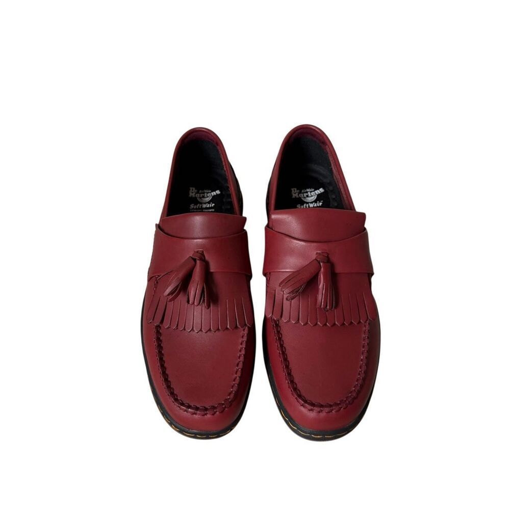 Dr Martens Loafers Unisex Adults Edison Temperley Cherry Red Men’s 9 Women’s 10 - Picture 2 of 10